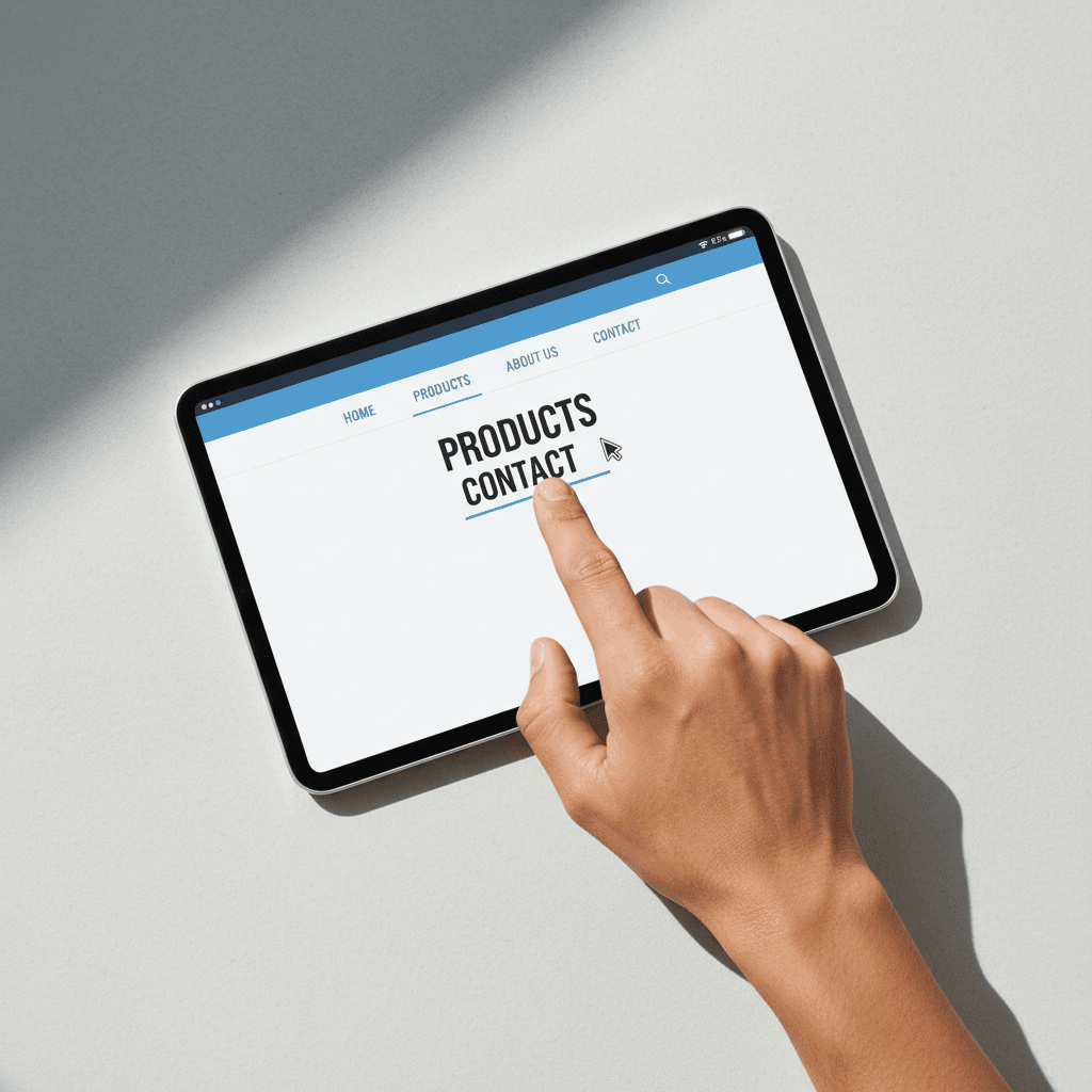 Simple website navigation